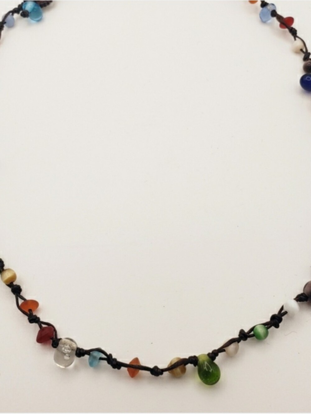 Assorted Glass Beads with Multi Colors Necklace